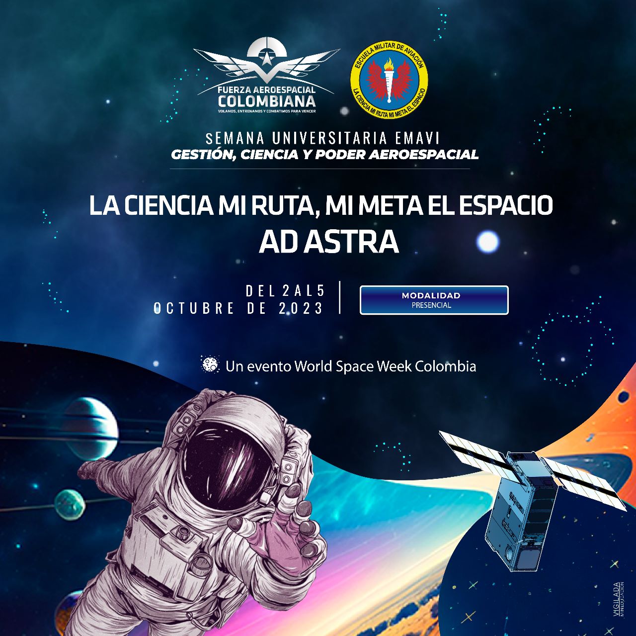 En la EMAVI se aproxima un evento World Space Week Colombia
