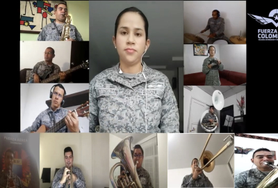 La Banda Sinfónica de la Escuela Militar de Aviación ejemplo de fuerza y voluntad 