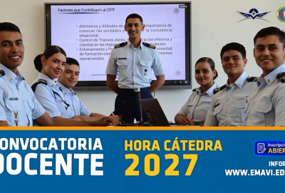 EMAVI abre convocatoria para la vinculación de docentes hora cátedra 2027
