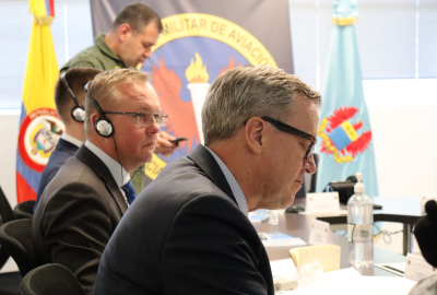 Delegación de la OTAN conoce las capacidades de la Escuela Militar de Aviación  