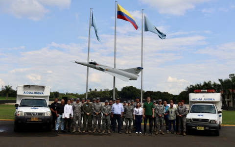 Ambulancias el servicio de la comunidad de Trujillo, Valle del Cauca