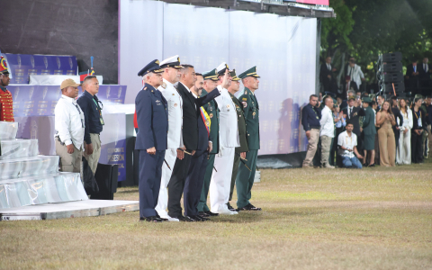 La Fuerza Aeroespacial engalanó la ceremonia de reconocimiento de mando presidencial 