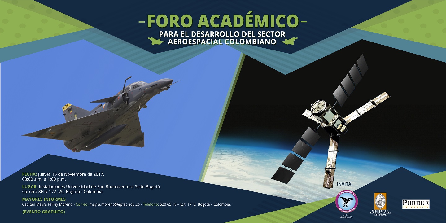 EPFAC realiza "Foro Académico para el Desarrollo del Sector Aeroespacial Colombiano"