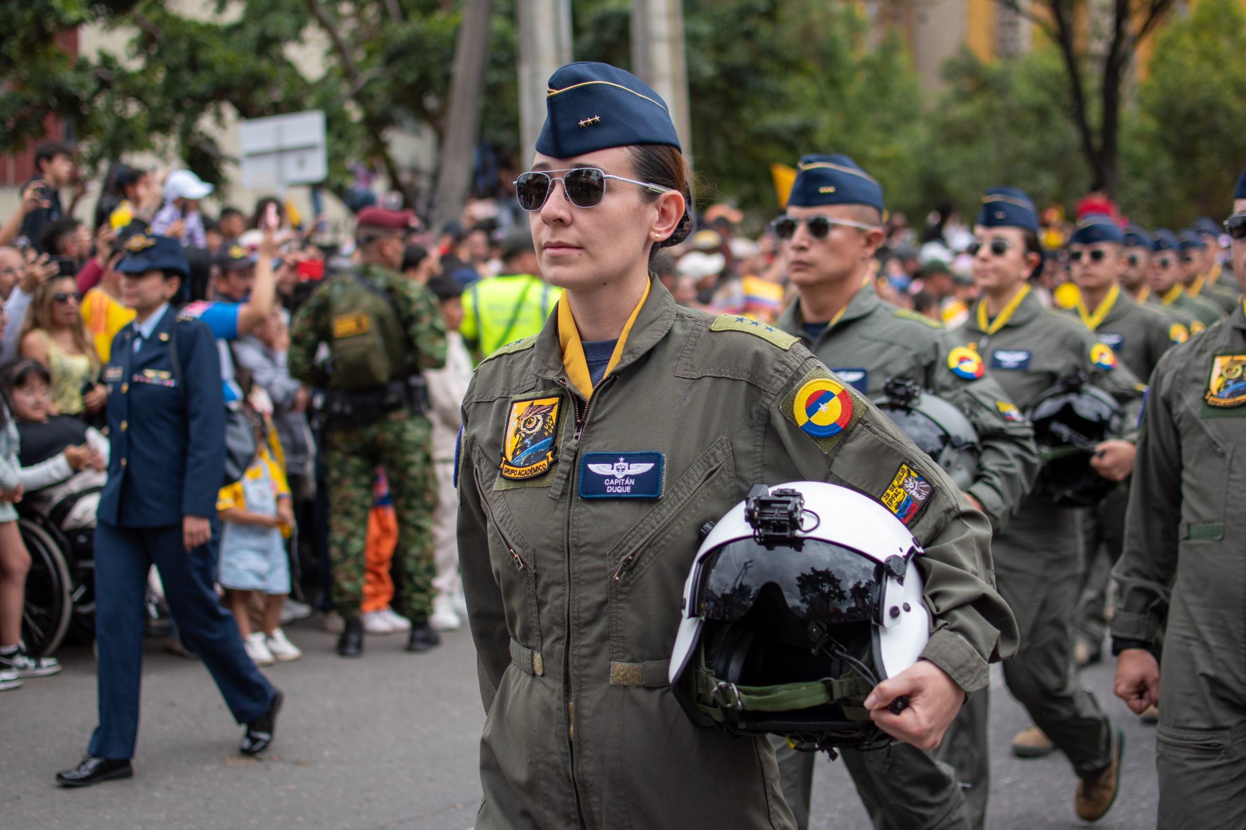 Compromiso y tradición marcaron la participación de la EPFAC este  20 de julio