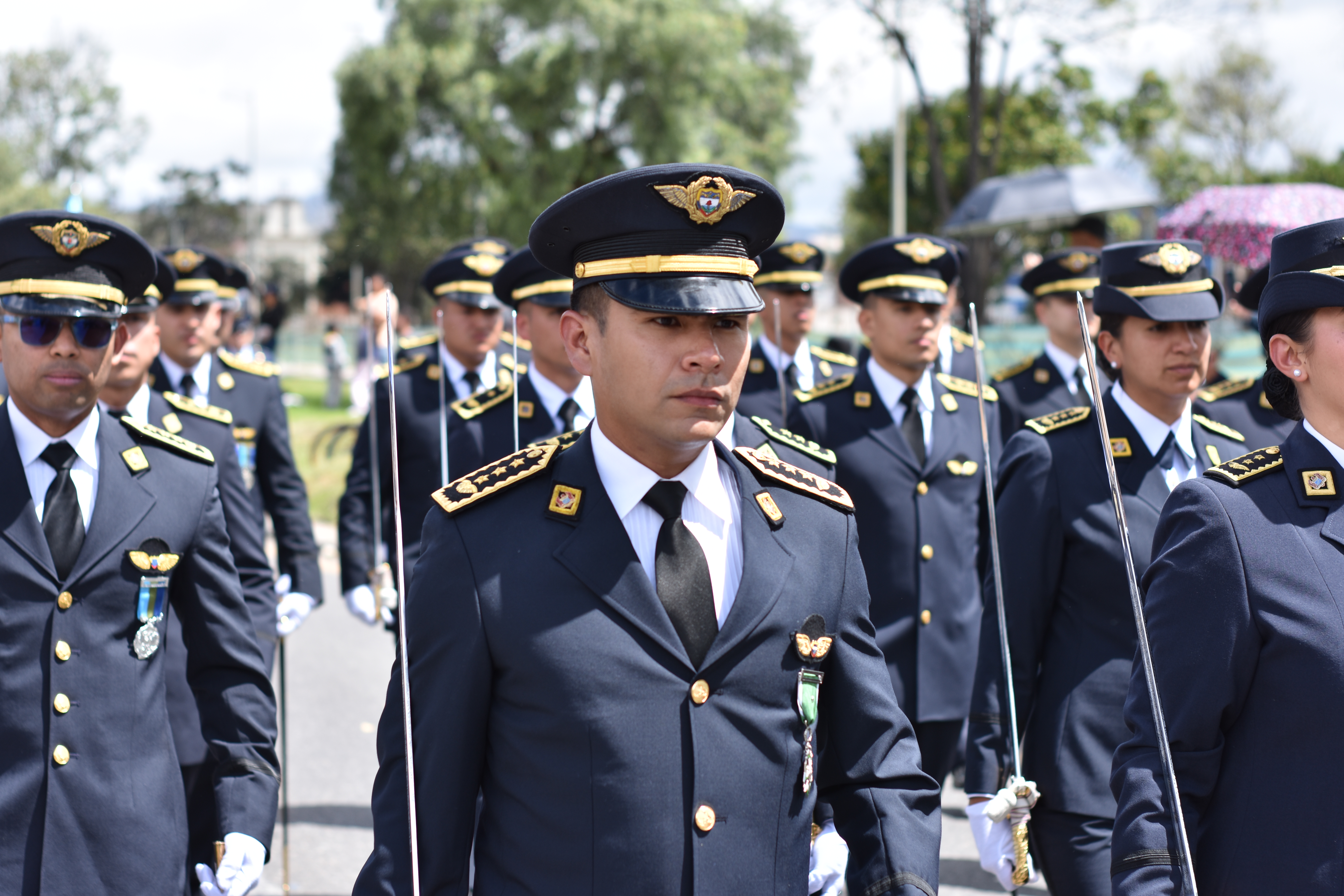 En desfile militar y de policía, la EPFAC hizo presencia este 20 de julio