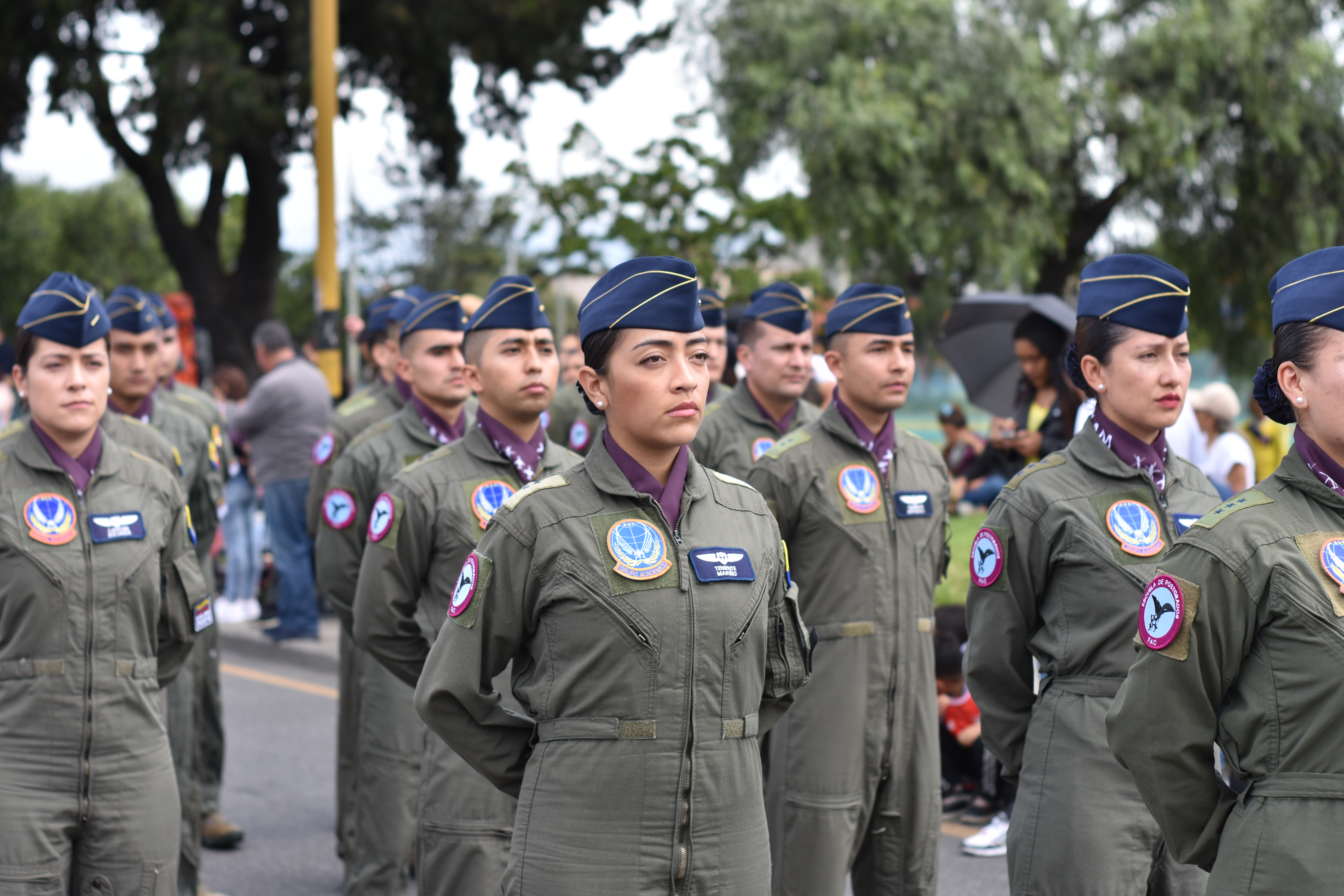 En desfile militar y de policía, la EPFAC hizo presencia este 20 de julio