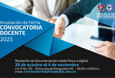 Convocatoria docente 2023