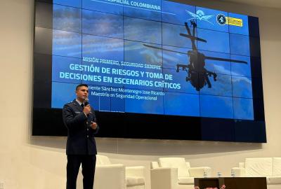 Participación de egresado MAESO resaltada en Congreso Internacional de Seguridad Aérea
