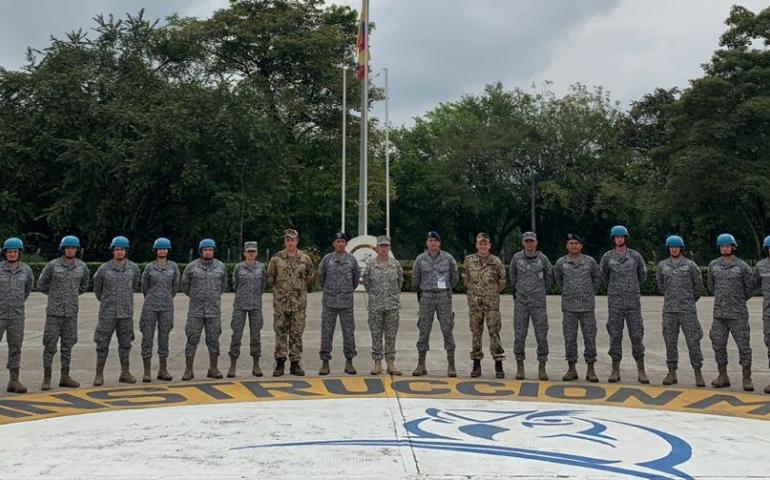 Curso de Militar Experto en Misiones de Operaciones de Paz realizaron su ejercicio práctico