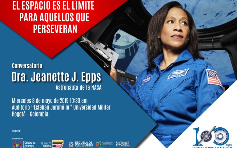 La doctora Jeanette J. Epps, astronauta de la NASA, visitará la EPFAC