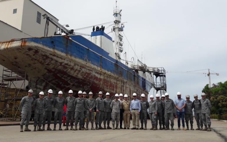  Estudiantes de MAELA y MADGSI realizan visita académica y Workshop en la Escuela Naval Almirante Padilla 