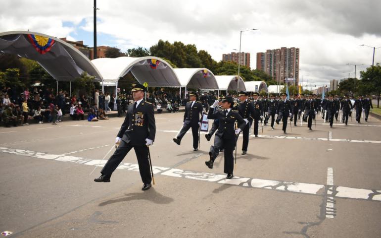 La Escuela de Postgrados fue parte del dispositivo del desfile militar del Día de la Independencia