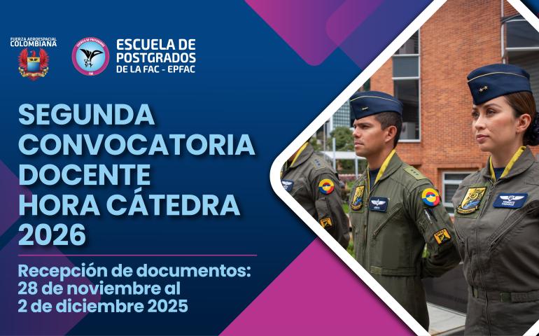 Segunda Convocatoria para Docente Hora Cátedra 2026