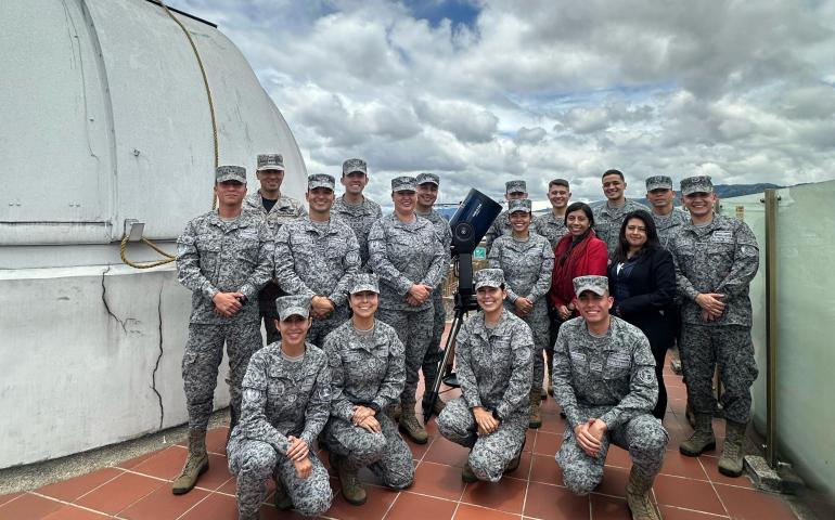 Visitas académicas fortalecen la formación aeroespacial colombiana