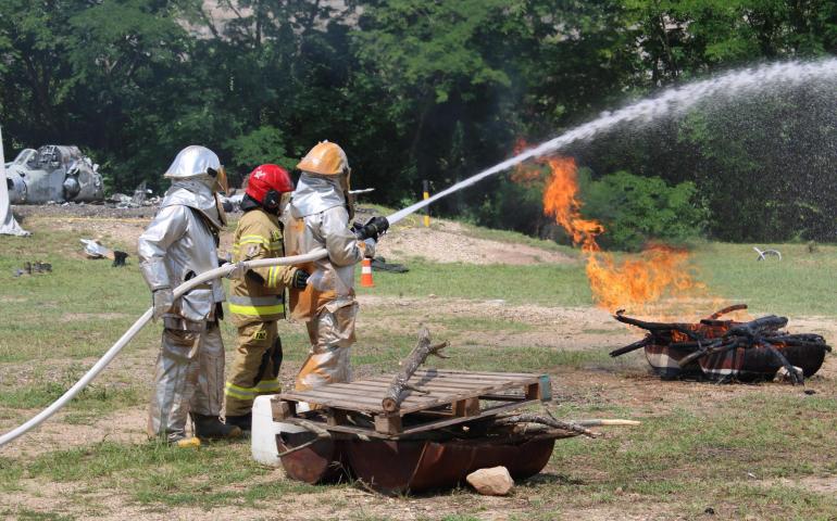 Ejercicio Crash Lab contribuye con el manejo de riesgos aéreos