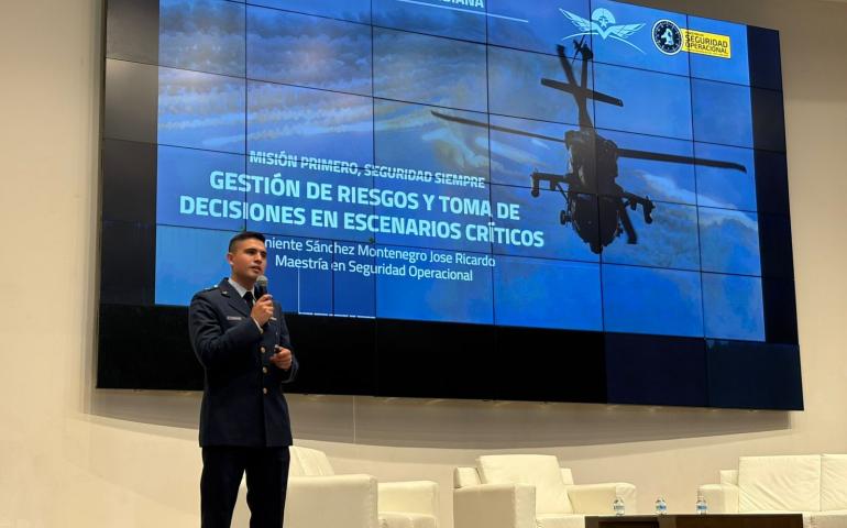 Participación de egresado MAESO resaltada en Congreso Internacional de Seguridad Aérea