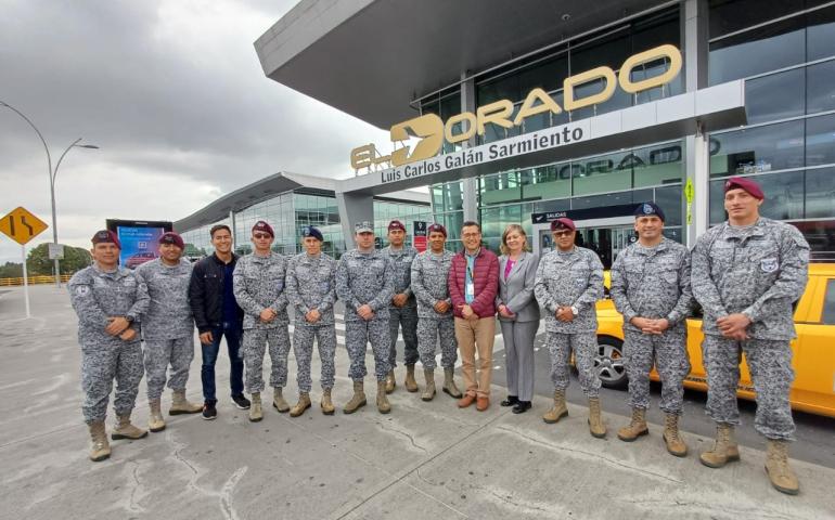 Importante visita de la Maestría en Dirección y Gestión de la Seguridad Integral al aeropuerto El Dorado