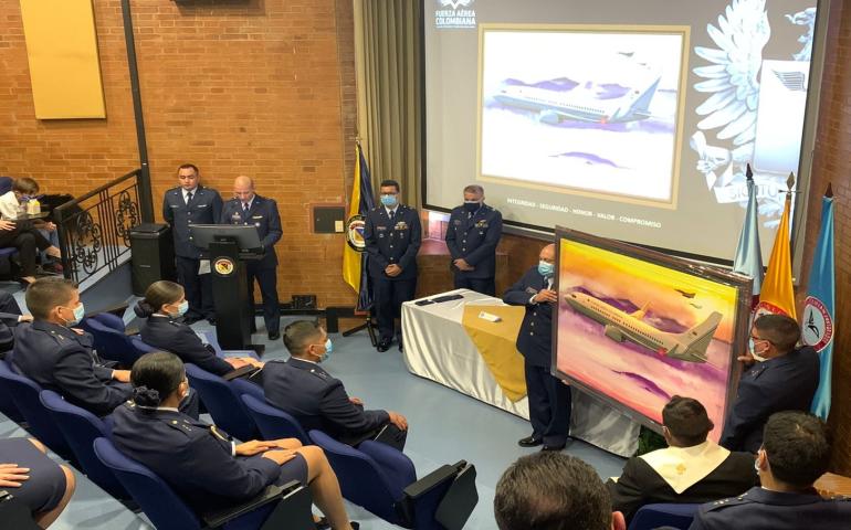entrega de cuadro capitanes