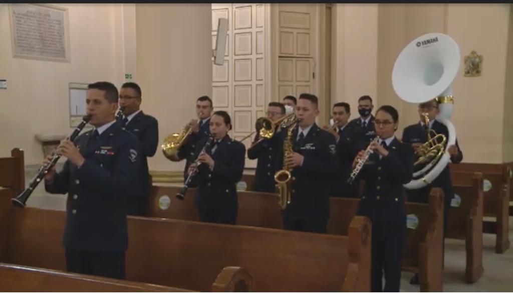 Banda Sinfónica de ESUFA presente en Eucaristía de aniversario de la Fuerza Aérea Colombiana