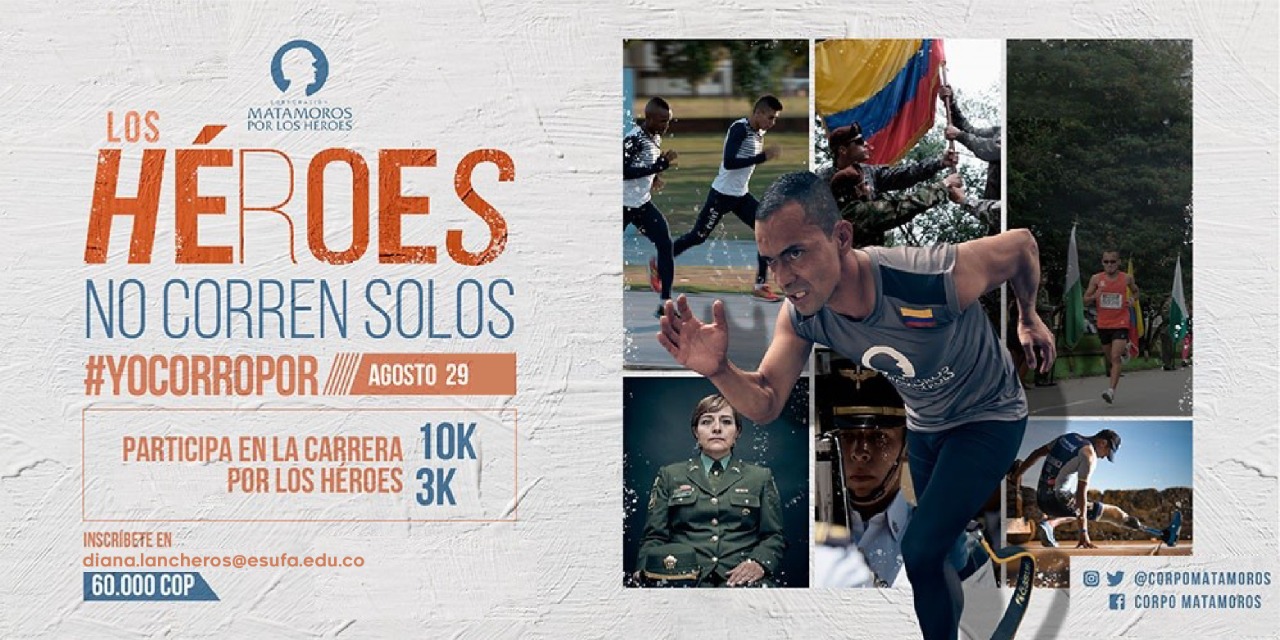 ¡Anímate! y participa en la “Carrera por los Héroes” de Colombia