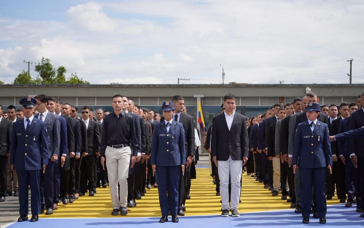 Ingreso histórico de 265 aspirantes fortalece el futuro de la Fuerza Aeroespacial Colombiana