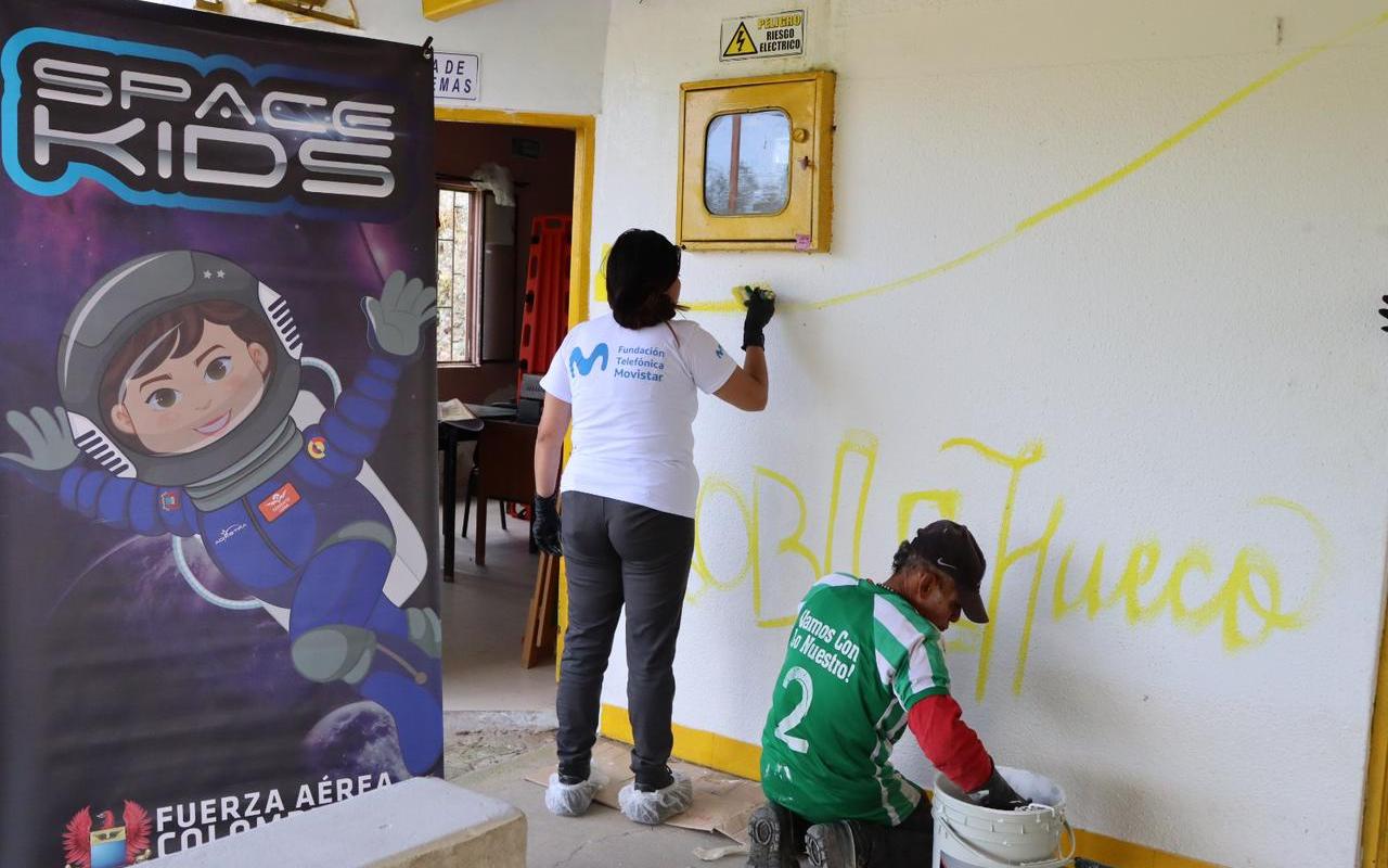 Alianzas solidarias embellecen Escuela Rural en Bojacá con el Plan Corazón Amigo