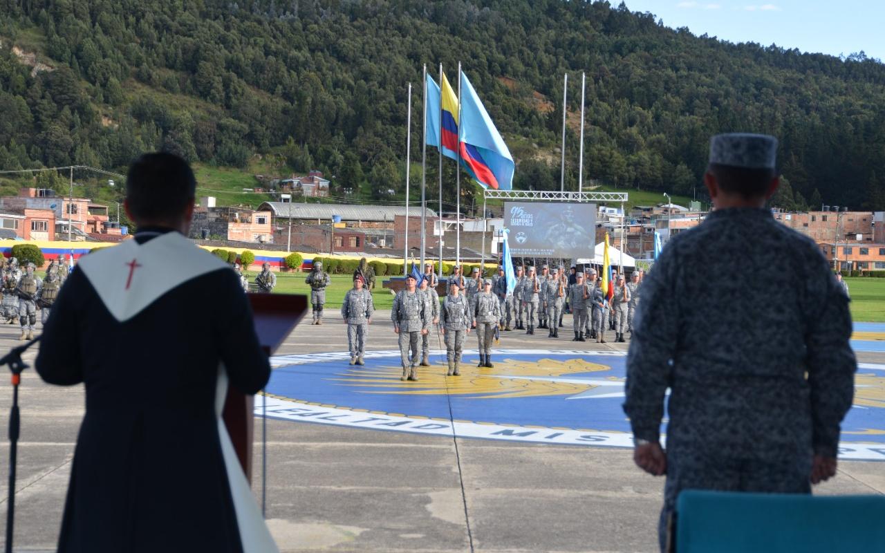 Ceremonia de conmemoración del 95 Aniversario  de la Especialidad de Seguridad y Defensa de Bases en la ESUFA