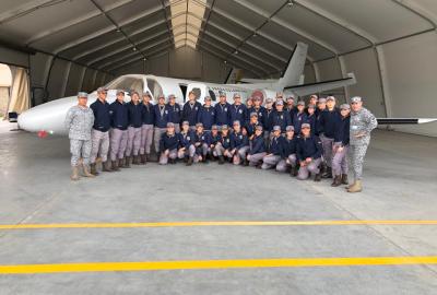 Visita del Gimnasio Militar Fuerza Aérea (GIMFA) a las instalaciones de la ESUFA
