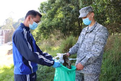 Participación de su Fuerza Aérea en jornada ambiental en Cundinamarca