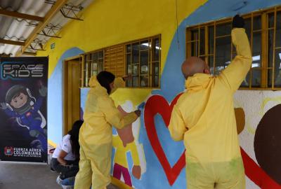 Alianzas solidarias embellecen Escuela Rural en Bojacá con el Plan Corazón Amigo