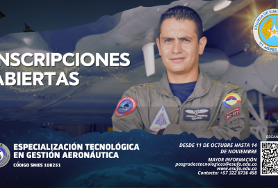Abre tu camino profesional con la Especialización Tecnológica en Gestión Aeronáutica
