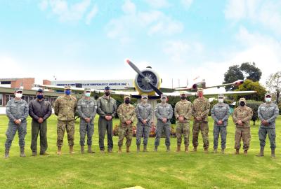 La Escuela de Suboficiales de su FuerzaAérea Colombiana recibió la visita geoestratégica de la Interamerican Air Forces Academy 
