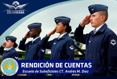 En vivo se desarrolló la Rendición de Cuentas de la vigencia 2023 en la Escuela de Suboficiales “CT. Andrés M. Díaz"