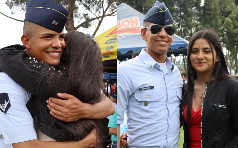 Emotivo reencuentro de los aspirantes del curso 99 de Suboficiales con sus familias