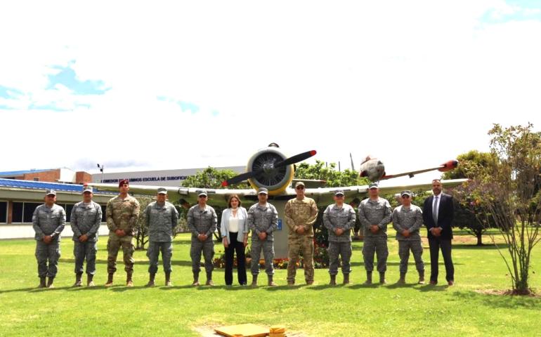 Alma máter de la Suboficialidad recibió a la Inter-American Air Forces Academy 